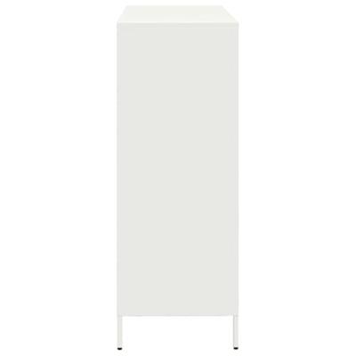 Hoge kast 101,5x39x103,5 cm staal wit