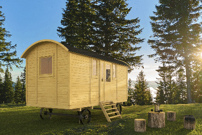 Tuindeco Patricia Circuswagen 240x480 cm- - Onbehandeld vurenhout- Tuindeco