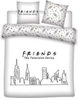 Friends Dekbedovertrek wit- 240 x 220 cm - thumbnail