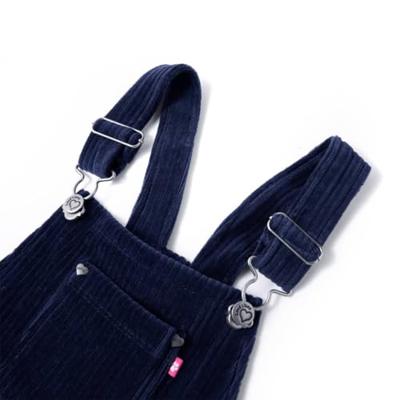 Kindertuinjurk 116 ribfluweel marineblauw - thumbnail