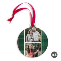Aluminium kersthanger bedrukken - Kerstbal - 4 stuks - thumbnail