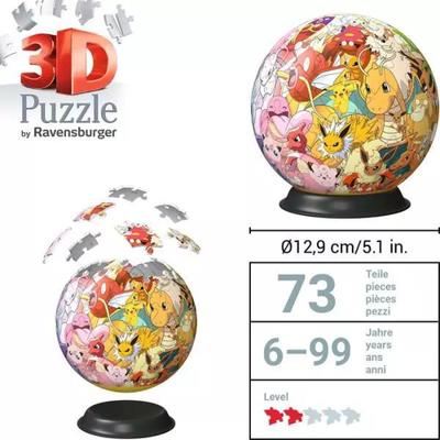 Ravensburger Pokémon 3D-puzzelbal - 72 stukjes - thumbnail