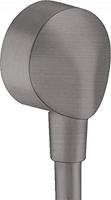 Hansgrohe Muuraansluitbocht FixFit E Zonder Terugslagklep Geborsteld Zwart Chroom - thumbnail