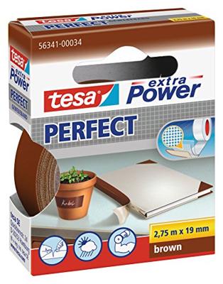 tesa PERFECT 56341-00034-03 Textieltape tesa extra Power Bruin (l x b) 2.75 m x 19 mm 1 stuk(s) tesa PERFECT 56341-00034-03 Textieltape tesa extra Power Bruin (l x b) 2.75 m x 19 mm 1 stuk(s)