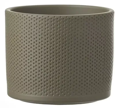 Mica Decorations era pot groen relief 13x15cm