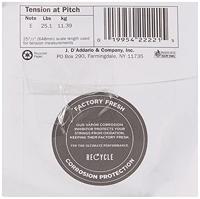 D&apos;Addario BW053 Bronze Wound Acoustic Guitar Single String .053 losse snaar voor westerngitaar - thumbnail