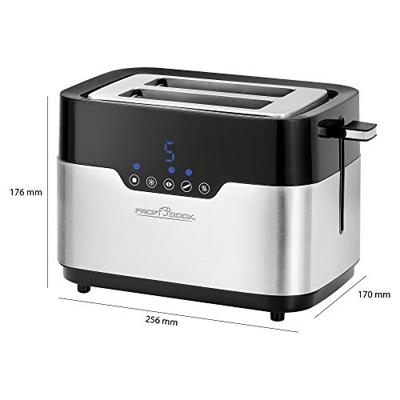 Profi Cook PC-TA 1170 Broodrooster Zwart, RVS