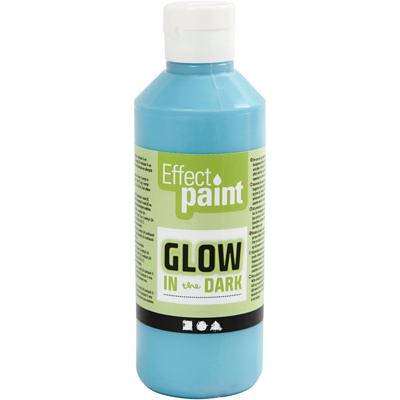 Creativ Company Glow in the dark verf - lichtblauw, 250ml Creativ Company Glow in the dark verf - lichtblauw, 250ml