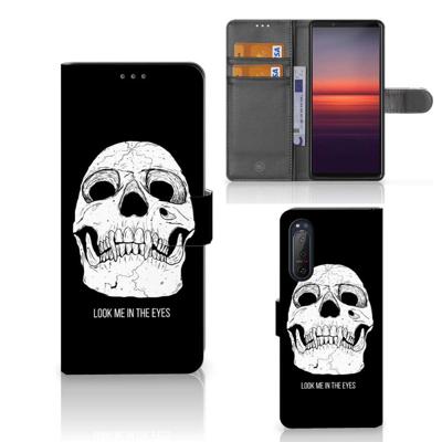 Telefoonhoesje met Naam Sony Xperia 5II Skull Eyes Telefoonhoesje met Naam Sony Xperia 5II Skull Eyes