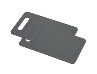 Cosy snijplank Fresco, ft 25 x 14 x 0,6 cm, grijs, set van 2 stuks Cosy snijplank Fresco, ft 25 x 14 x 0,6 cm, grijs, set van 2 stuks