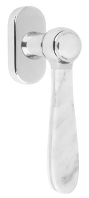 Formani Lazaro Rosa-Violan BOSCO LZ100MA-DK-O draaikiepgarnituur niet afsluitbaar - gepolijst RVS/carrara marmer