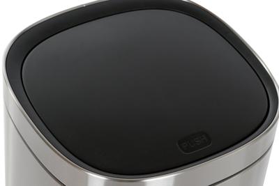 Afvalemmer Home ESPRIT Zilverkleurig Roestvrij staal Polypropyleen 30 L