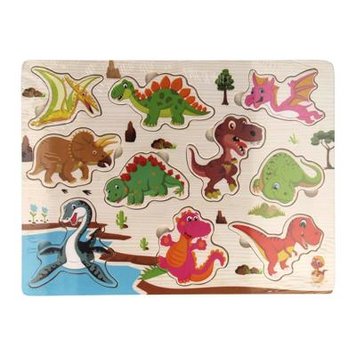 Houten puzzel dier 11 stukjes 4 ass.