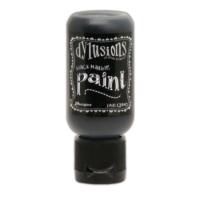 Ranger Ink Ranger • dylusions paint flip cap bottle black marble 29ml