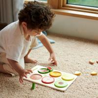 Classic World world houten fruit puzzel breuken, 22dlg. - thumbnail