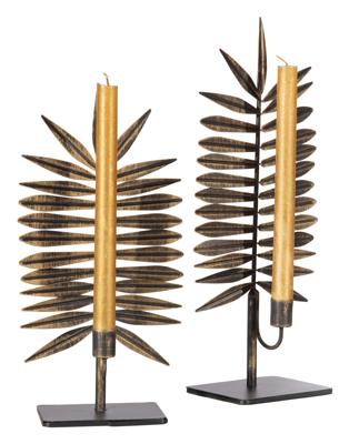 WOOOD kaarsenhouder 38 cm set van 2 | 6 stuks