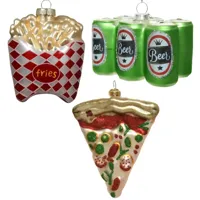 Kerstbal pakket Fastfood and Beer- 3 stuks - thumbnail