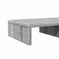 VidaXL Monitorstandaard 50x27x10 cm bewerkt hout grijs sonoma eiken - thumbnail