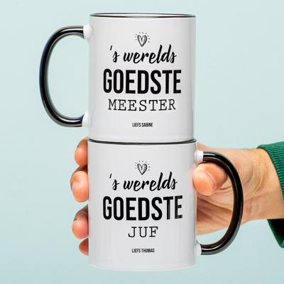 Gepersonaliseerde Mok 's Werelds Goedste Juf Of Meester