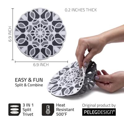 Peleg Design TriveTile - Houtskool - thumbnail