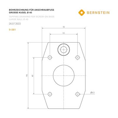 BERNSTEIN Tools for Electronics 9-281 Bankschroefvoet 9-281
