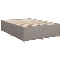 Boxspring met matras stof taupe 160x200 cm - thumbnail