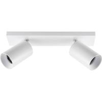 Deko Light 348247 Can Tilt eckig, 2x 7,5 W GU10, Weiß Plafondopbouwarmatuur GU10 7.5 W Wit - thumbnail