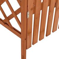 Pergola met poort 116x40x204 cm massief vurenhout grijs - thumbnail