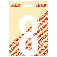 Plakcijfer Nobel 120mm wit 8 Pickup - Pickup - thumbnail