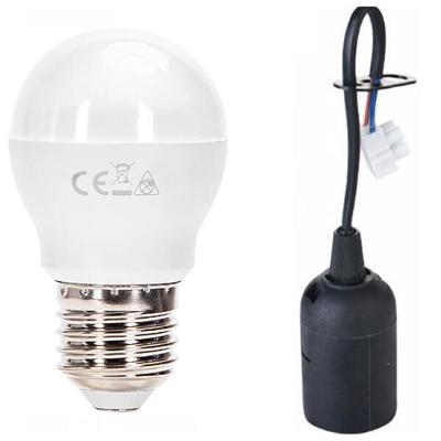 Verhuisfitting Set 10x E27 - 10W Natuurlijk Wit 4000K - Zwart