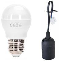 Verhuisfitting Set 10x E27 - 10W Natuurlijk Wit 4000K - Zwart - thumbnail