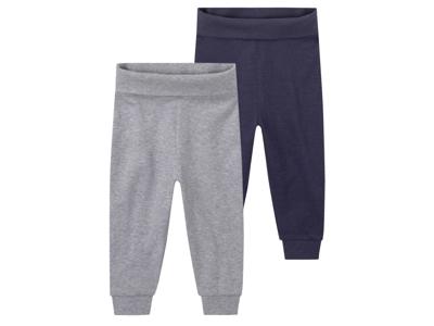 lupilu Baby jongens joggingbroek 2 stuks (50/56, Donkerblauw/grijs)