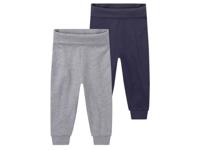 lupilu Baby jongens joggingbroek 2 stuks (50/56, Donkerblauw/grijs) - thumbnail