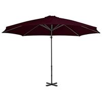 Zweefparasol met aluminium paal 300 cm rood - thumbnail