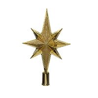 Decoris Piek plastic Goud met glitters 7x15x26cm - thumbnail