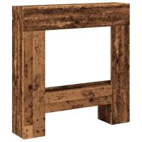 Haardombouw 81x18x82 cm bewerkt hout oud houtkleurig - thumbnail