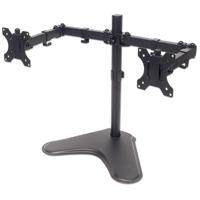 Manhattan 461559 Monitorvoet Aantal monteerbare displays: 2 Display(s) 33,0 cm (13) - 81,3 cm (32) Zwart In hoogte verstelbaar, Kantelbaar, Zwenkbaar - thumbnail