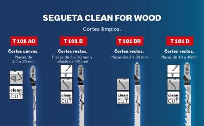 Bosch Accessoires Decoupeerzaagblad U 101 D Clean for Wood 3st - 2608637723