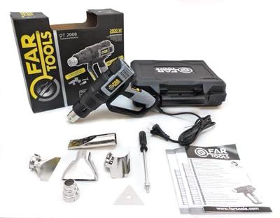 FARTOOLS DT 2000 Thermische schraper - 2000 W - 3 snelheden - 6 accessoires