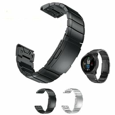 Stainless steel schakelband - Zilver - Garmin Quatix 8 - 47mm