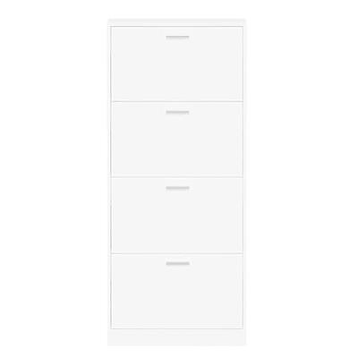 VidaXL Schoenenkast 59x17x150 cm bewerkt hout wit