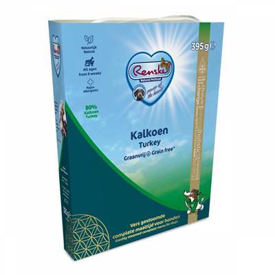 Renske Graanvrij vers gestoomd kalkoen natvoer hond (tetra) 1 tray (10 x 395 g) Renske Graanvrij vers gestoomd kalkoen natvoer hond (tetra) 1 tray (10 x 395 g)