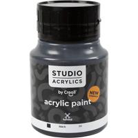 Creall Studio Acrylverf, dekkend, black (99), 500 ml/ 1 fles - thumbnail