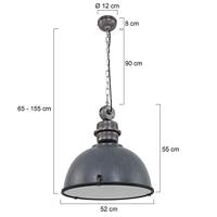 Steinhauer Hanglamp bikkelxxl 7834gr grijs - thumbnail
