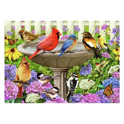 Ravensburger legpuzzel bij het vogelbadje, 500st. Ravensburger legpuzzel bij het vogelbadje, 500st.