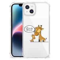 Apple iPhone 14 Plus Stevig | Bumper Hoesje | Giraffe - thumbnail