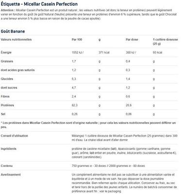 Micellar Casein Perfection | Body & Fit | 750g