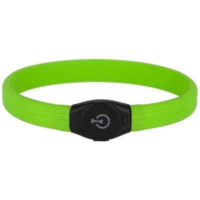 LED halsband - KERBL - Maxi Safe - 65 cm - 10 mm - Groen