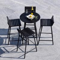 Nohr Outdoor Barset 'Larrisa' Acaciahout, kleur Zwart - thumbnail
