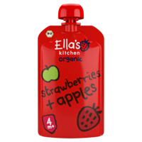 Strawberries and apples 4+ maanden bio 120 Gram - thumbnail